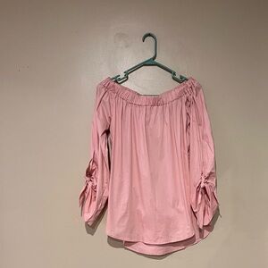 Nyla & Noelle Women's Boutique Vintage Rose Off The Shoulder Blouse Size M